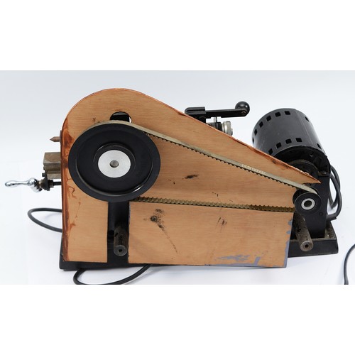 5 - A Chronos clockmakers wheel cutting machine No.119, powered by a General Electric Power Grip motor, ... 