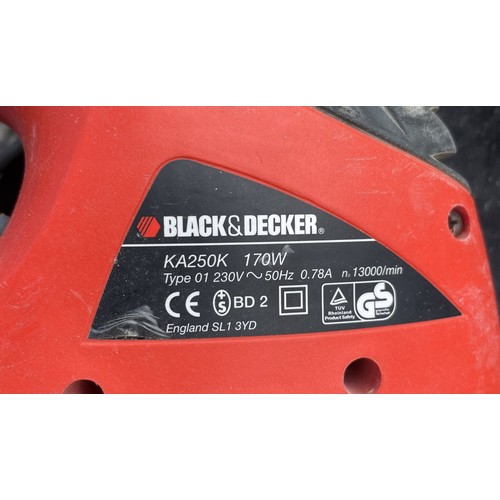 17 - A large collection of tools to include a JCB Grinder, a Black & Decker sander KA250K, a Dewalt D... 