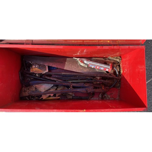 27 - A large collection of tools to include, rolling tool boxes, Stanley sorting compartment box, Stanley... 