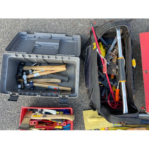 30 - A large collection of tools to include, Norbar torque wrench, a large amount of pliers, tool boxes a... 