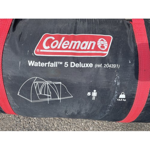 37 - Various outdoor items to include, a Coleman waterfall five man tent, an outwell family dome plus ten... 