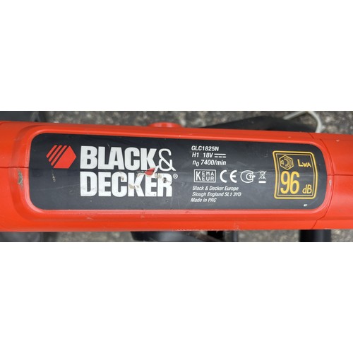 47 - A Gtech LB01 Leafblower and a Black & Decker GLC1825N grass trimmer. (2)