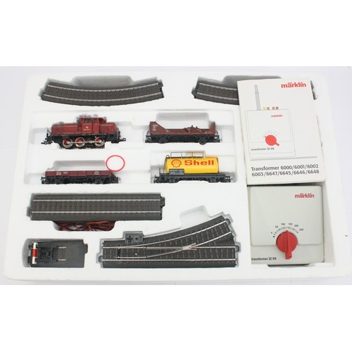 24 - Marklin Germany; Three electric model railway boxed sets, comprising set 2963 (incomplete) set 2911 ... 