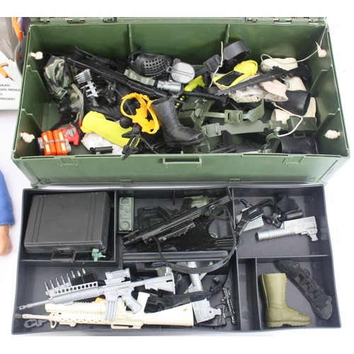 One box of Action man figures and accessories to include, boxed Dr. X ...