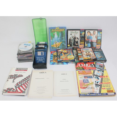 A collection of Amiga and Commodore games to include Lethal weapon and ...