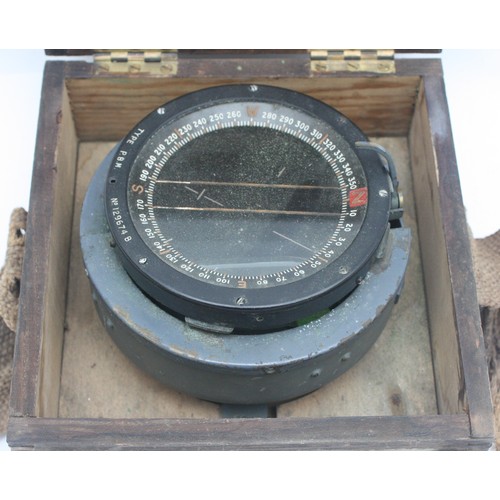 WWII Air Ministry type P.8.M Aircraft compass, patented No. '129674 B ...