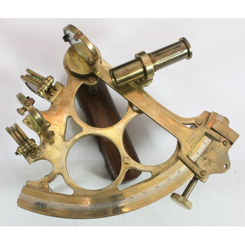 An early 20th century T. Cook of London nautical sextant, patented '134 ...