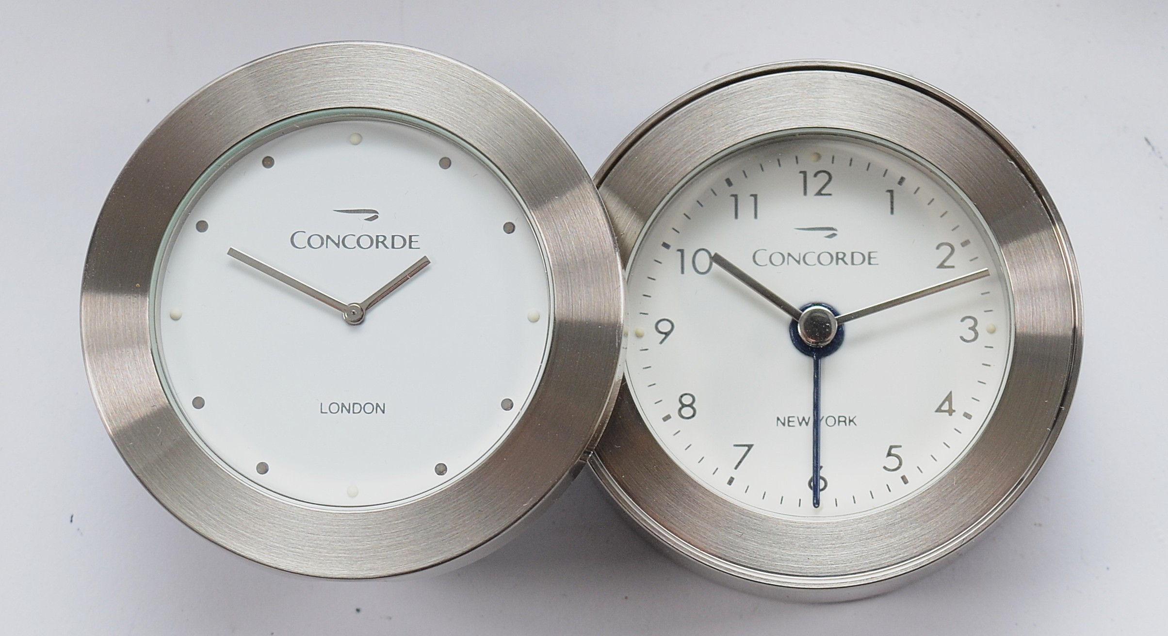 A Concorde 1976-2003 British Airways commemorative cased travel clock ...