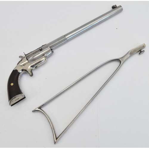  A late 19th century Frank Wesson model 1870 .32 rimfire pocket rifle, inscribed 'Frank Wesson Worces... 