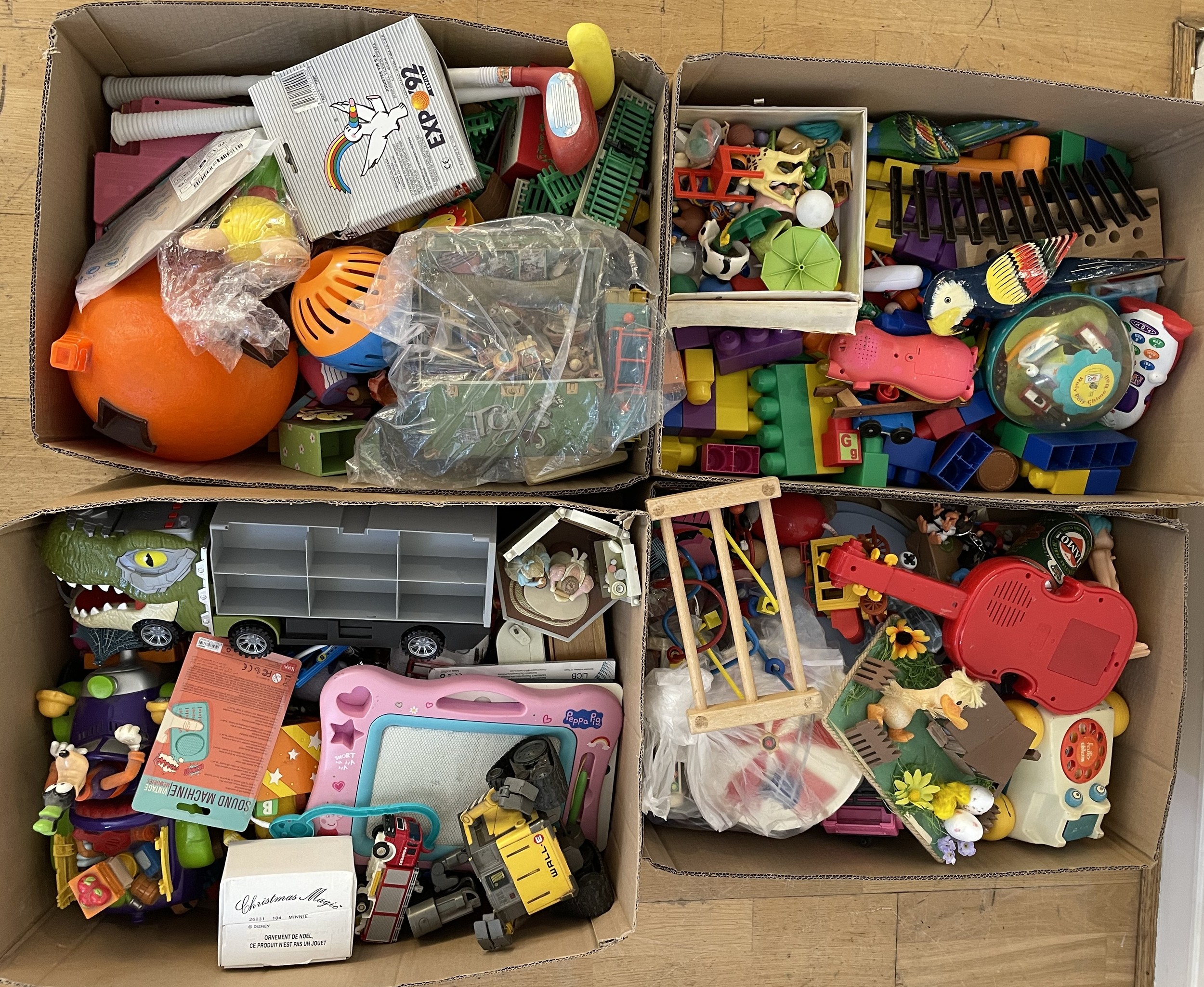 A large collection of assorted vintage and modern toys, games, pre ...