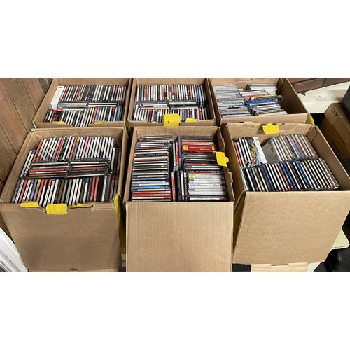A substantial collection of cased CD's, consisting mainly of classical ...