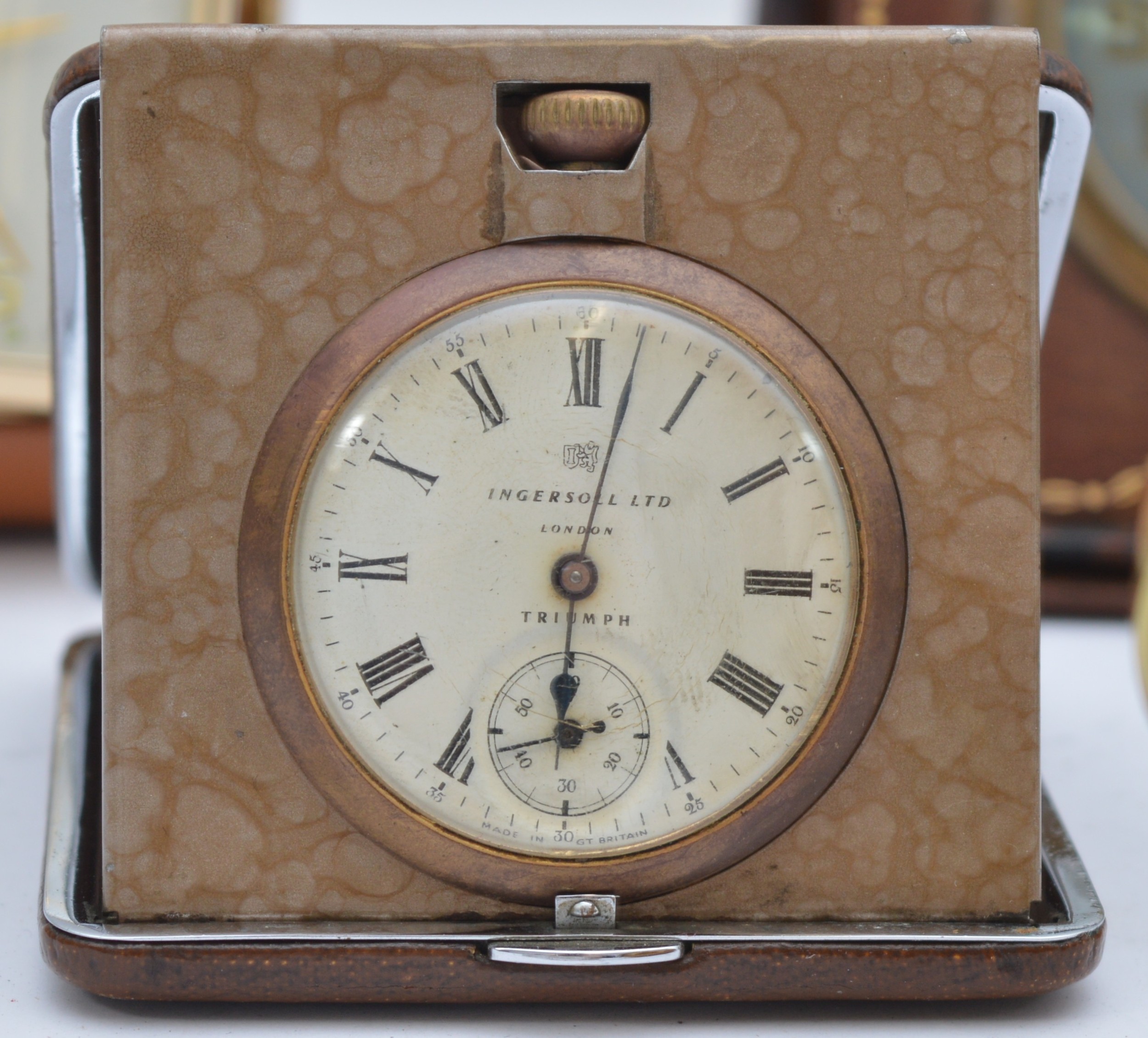 Seven traveling alarm clocks incluing makers, Links of London, Coral ...