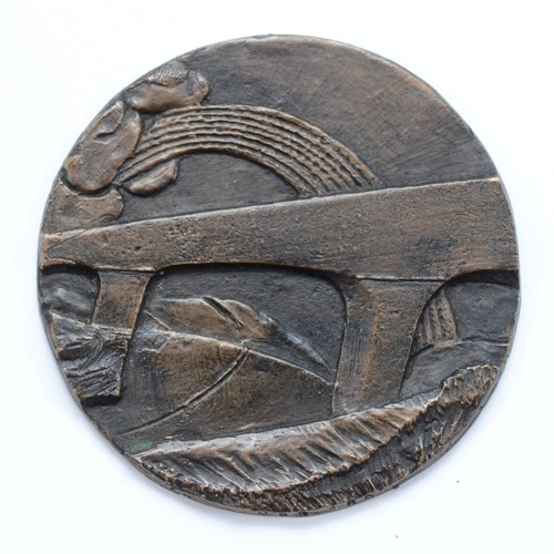 British Art Medal Society, Ron Dutton (b.1935), Bridge with rainbow, c ...