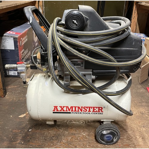 An Axminster AWC25HP compressor.