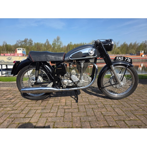 1957 Norton International Model 30. Registration number FAS 776 (non transferrable). Frame number 73849. Engine number 77675 11 N.