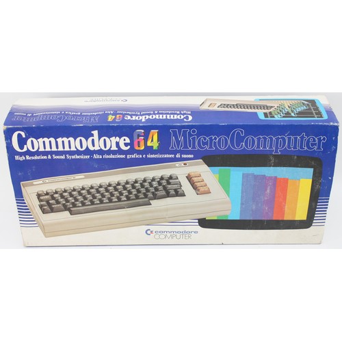 A boxed Commodore 64 Micro Computer.