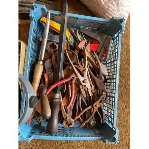 15 - A collection of wood working tools to include planes, chisels, cutter and other tools.