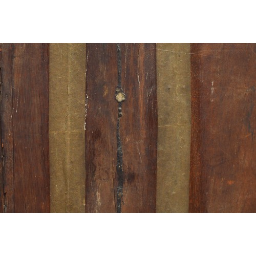  A George III Welsh walnut and oak tallboy, the later moulded cornice above three short and three lon... 