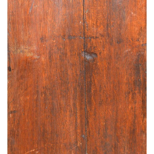  A George III Welsh walnut and oak tallboy, the later moulded cornice above three short and three lon... 