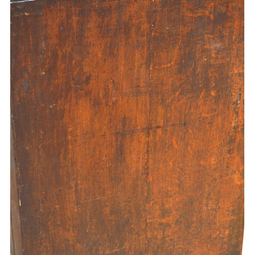  A George III Welsh walnut and oak tallboy, the later moulded cornice above three short and three lon... 