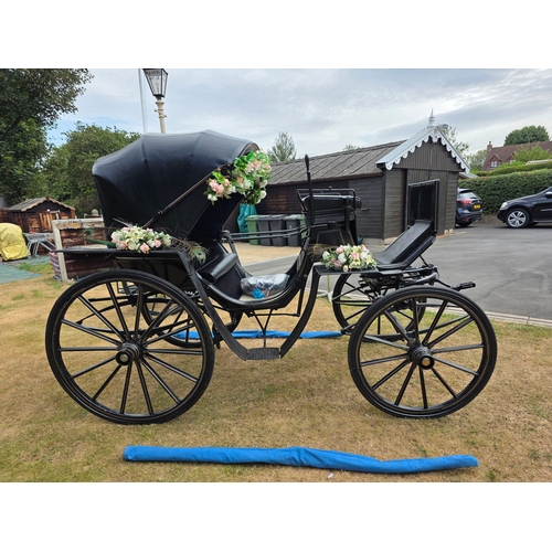  Victoria wedding carriage, by F. Houlgate, Scarborough, c.1886, stamped on the axle and hub caps, be... 