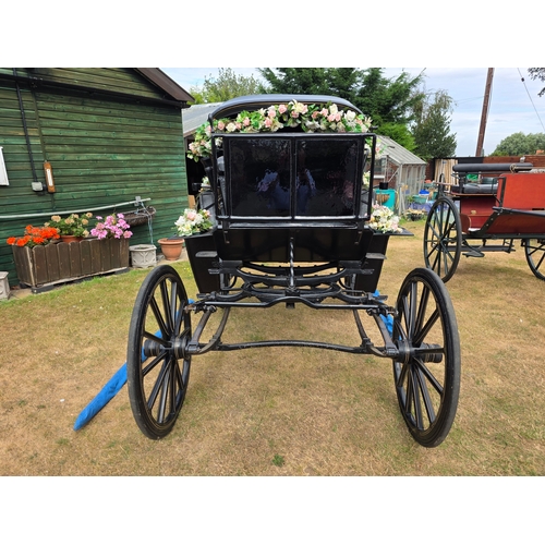  Victoria wedding carriage, by F. Houlgate, Scarborough, c.1886, stamped on the axle and hub caps, be... 