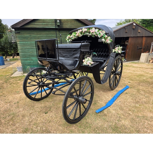  Victoria wedding carriage, by F. Houlgate, Scarborough, c.1886, stamped on the axle and hub caps, be... 