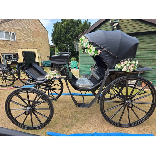  Victoria wedding carriage, by F. Houlgate, Scarborough, c.1886, stamped on the axle and hub caps, be... 