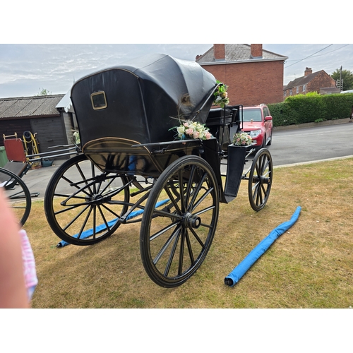  Victoria wedding carriage, by F. Houlgate, Scarborough, c.1886, stamped on the axle and hub caps, be... 
