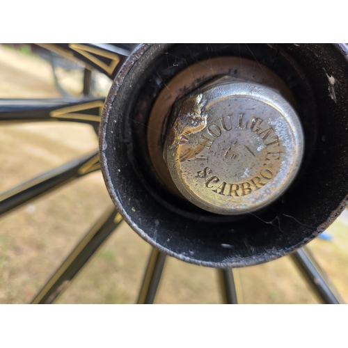  Victoria wedding carriage, by F. Houlgate, Scarborough, c.1886, stamped on the axle and hub caps, be... 