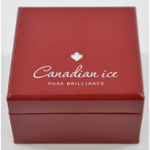 39 - A Canadian 18ct white gold brilliant cut diamond solitaire ring by Canadian Ice, approximately 0.33c... 