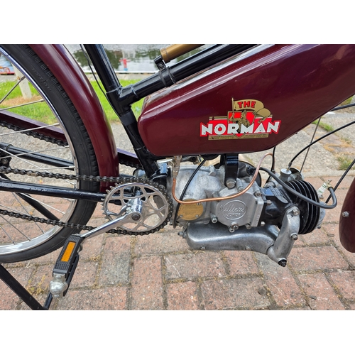 306 - 1946 Norman Autocycle, 98cc. Registration number DBT 950 (non transferrable). Frame number R512 (not... 