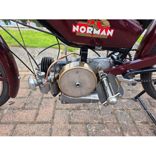 306 - 1946 Norman Autocycle, 98cc. Registration number DBT 950 (non transferrable). Frame number R512 (not... 