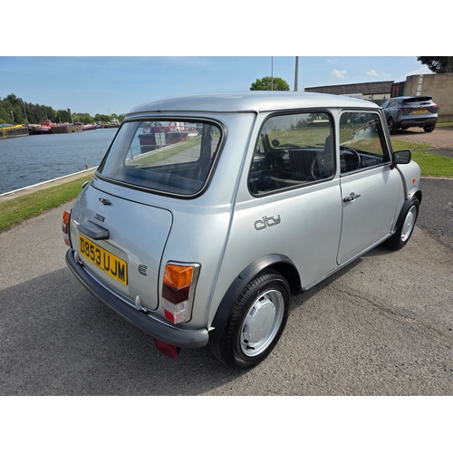 258 - 1986 Mini City E, 998cc. Registration number D853 UJM. VIN number SAXXL2S1020324519. Engine number 9... 