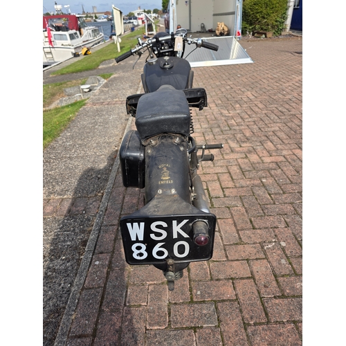 308 - 1934 Royal Enfield Model B, 249 cc. Registration number WSK 860 (non transferable). Frame number 959... 