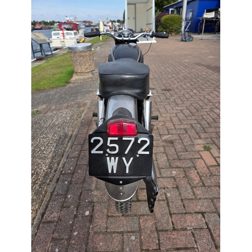 309 - 1961 Velocette Viper, 350cc. Registration number 2572 WY. Frame number RS 16569. Engine number VR/37... 