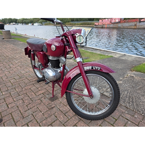 310 - 1957 James Colonel, 225cc. Registration number 288 UYU (non transferrable). Frame number 56 K12 737.... 