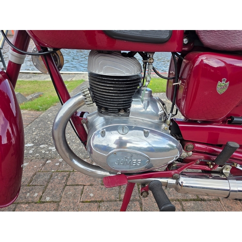 310 - 1957 James Colonel, 225cc. Registration number 288 UYU (non transferrable). Frame number 56 K12 737.... 