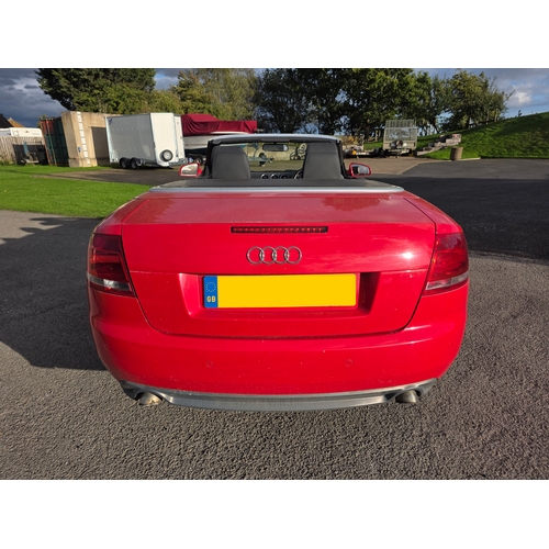 255 - 2009 Audi A4 S line, special edition TDi Convertible, 1986cc. Registration number DN09 XEX. VIN numb... 