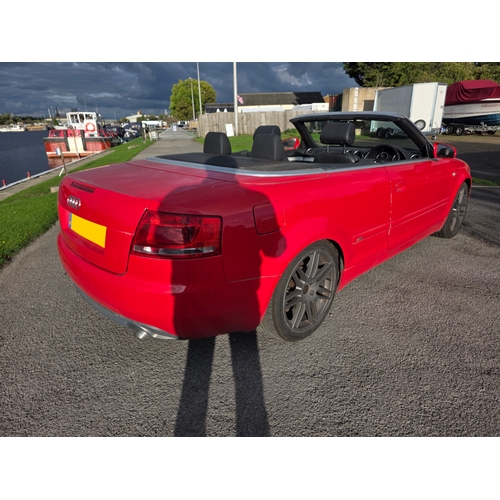 255 - 2009 Audi A4 S line, special edition TDi Convertible, 1986cc. Registration number DN09 XEX. VIN numb... 