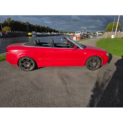 255 - 2009 Audi A4 S line, special edition TDi Convertible, 1986cc. Registration number DN09 XEX. VIN numb... 