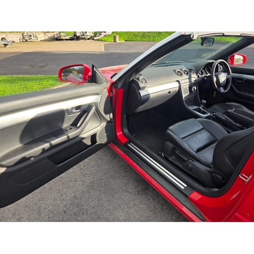 255 - 2009 Audi A4 S line, special edition TDi Convertible, 1986cc. Registration number DN09 XEX. VIN numb... 