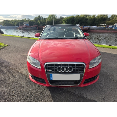 255 - 2009 Audi A4 S line, special edition TDi Convertible, 1986cc. Registration number DN09 XEX. VIN numb... 