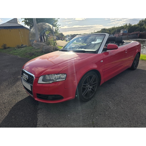 255 - 2009 Audi A4 S line, special edition TDi Convertible, 1986cc. Registration number DN09 XEX. VIN numb... 