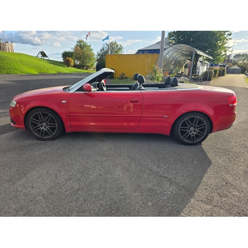 255 - 2009 Audi A4 S line, special edition TDi Convertible, 1986cc. Registration number DN09 XEX. VIN numb... 