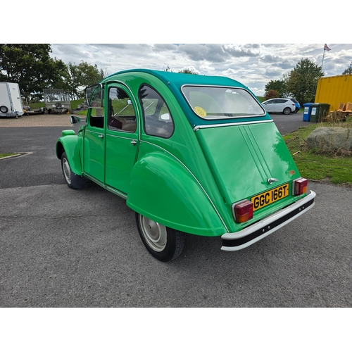 259 - 1978 Citroen 2CV, 602cc. Registration number GGC 166T. VIN number 51.KA 3332. Engine number 05080425... 