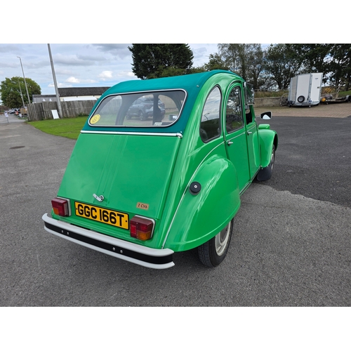 259 - 1978 Citroen 2CV, 602cc. Registration number GGC 166T. VIN number 51.KA 3332. Engine number 05080425... 