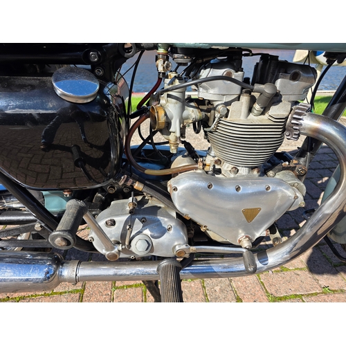 313 - 1957 Triumph T100, 498cc. Registration number YWE 884. Frame number 02539. Engine number T100 02539.... 