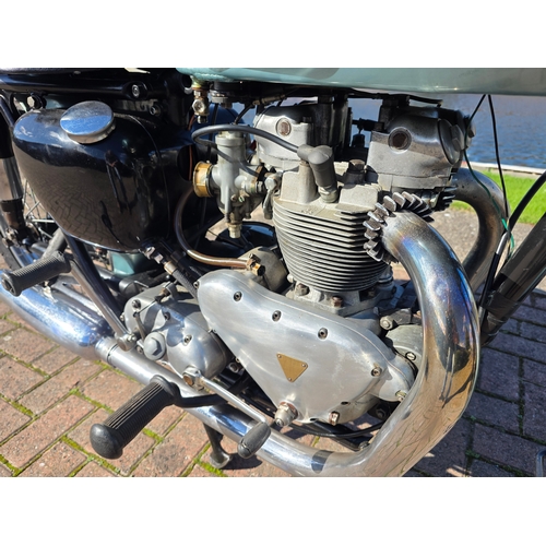 313 - 1957 Triumph T100, 498cc. Registration number YWE 884. Frame number 02539. Engine number T100 02539.... 