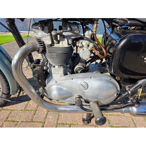 313 - 1957 Triumph T100, 498cc. Registration number YWE 884. Frame number 02539. Engine number T100 02539.... 